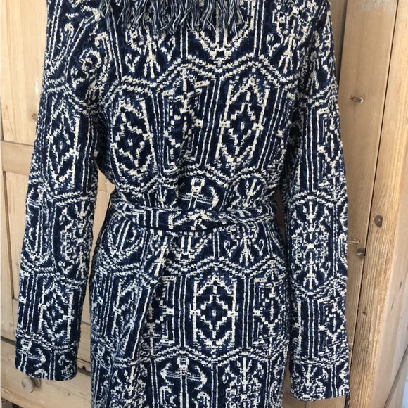 LRL Raulph Lauren Mosaic kilm sweater coat - Picture 3 of 6